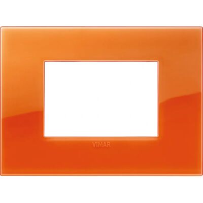 Vimar 19653.63 Muurplaat - 3 Modulen, Reflex Oranje, Kunststof Vimar 19653.63 Muurplaat - 3 Modulen, Reflex Oranje, Kunststof