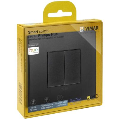 VIMAR 0K03906.07 Funk-Schalter-Set - Arqué Classic, Schwarz VIMAR 0K03906.07 Funk-Schalter-Set - Arqué Classic, Schwarz