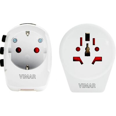Vimar 0A32303B Adaptateur de Prise - Voyage Universel USB - Publicité Vimar 0A32303B Adaptateur de Prise - Voyage Universel USB - Publicité