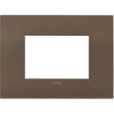 Vimar 19953.24 Placa de Pared - 3 Módulos - Bronce Mate - Tapa de Interruptor Vimar 19953.24 Placa de Pared - 3 Módulos - Bronce Mate - Tapa de Interruptor