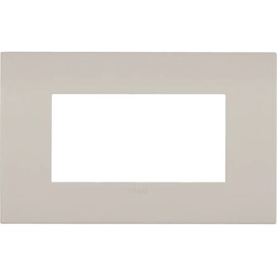 Vimar 19954.31 Placca a Parete in Metallo - 4 Moduli - Beige - Copertura Interruttori Vimar 19954.31 Placca a Parete in Metallo - 4 Moduli - Beige - Copertura Interruttori