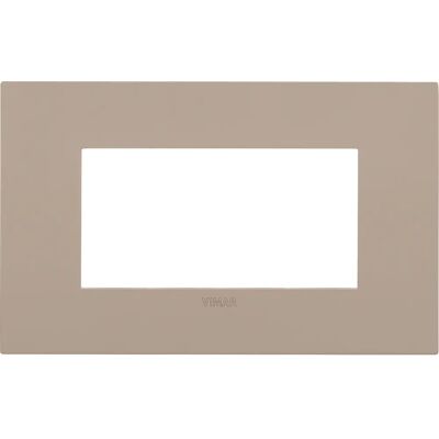 Vimar 19954.32 Metalen muurplaat - 4 modules - Beige Vimar 19954.32 Metalen muurplaat - 4 modules - Beige