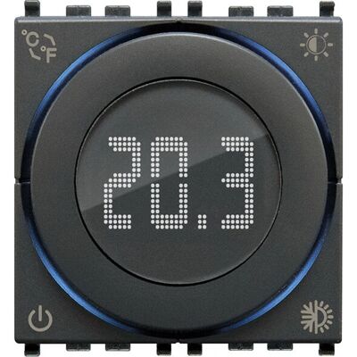 Vimar 2970 Termostato - Accensione/Spegnimento, LED, 2 Moduli Vimar 2970 Termostato - Accensione/Spegnimento, LED, 2 Moduli