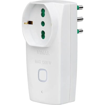 Vimar 00335.B Smart-Stecker Weiß - Universale Italienische Steckdose - Wi-Fi Steuerung Vimar 00335.B Smart-Stecker Weiß - Universale Italienische Steckdose - Wi-Fi Steuerung