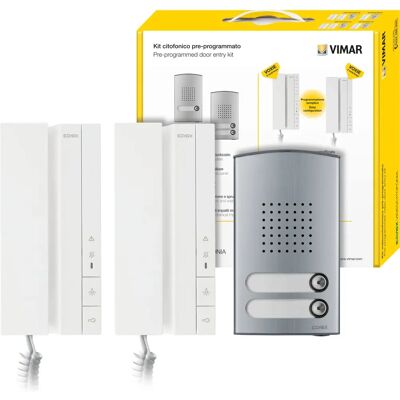 Accessoire de système d'interphone Vimar K40540.E2 - Kit bifamilial à deux fils - Publicité Accessoire de système d'interphone Vimar K40540.E2 - Kit bifamilial à deux fils - Publicité