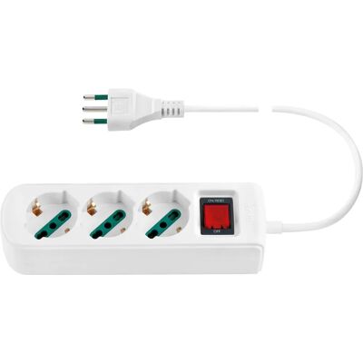 Multiprise Vimar 3 prises universelles S11 CBE Blanc Multiprise Vimar 3 prises universelles S11 CBE Blanc