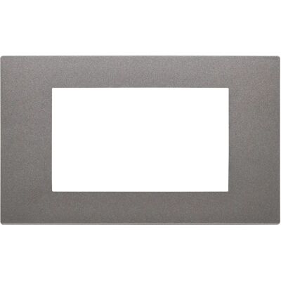 Vimar 30654.22 Placca muro in alluminio - 4 moduli - IP00 Vimar 30654.22 Placca muro in alluminio - 4 moduli - IP00