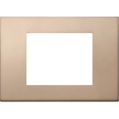 Vimar 30653.71 Placa de Pared - 3 Módulos - Bronce Vimar 30653.71 Placa de Pared - 3 Módulos - Bronce