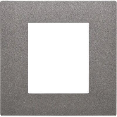 Vimar 30642.22 Piastra da Parete - 2 Moduli - Alluminio Vimar 30642.22 Piastra da Parete - 2 Moduli - Alluminio