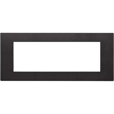 Vimar 30657.02 Wall Plate - 7-Module Black Switch Cover Vimar 30657.02 Wall Plate - 7-Module Black Switch Cover