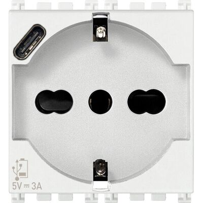 Vimar 19210.USB.B - Uniwersalna wtyczka z USB-C Vimar 19210.USB.B - Uniwersalna wtyczka z USB-C
