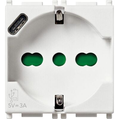 Vimar 14210.USB - Uniwersalne gniazdko USB-C - 16A Vimar 14210.USB - Uniwersalne gniazdko USB-C - 16A