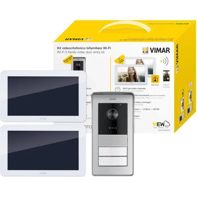 VIMAR K42956 Kit Video-Gegensprechanlage - Touchscreen, Wi-Fi, RFID, 2 Tasten VIMAR K42956 Kit Video-Gegensprechanlage - Touchscreen, Wi-Fi, RFID, 2 Tasten