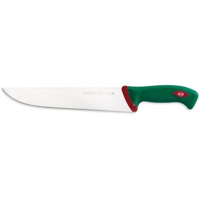 Couteau de cuisine Sanelli Professionnel 27cm - Acier inoxydable, Manche vert Couteau de cuisine Sanelli Professionnel 27cm - Acier inoxydable, Manche vert