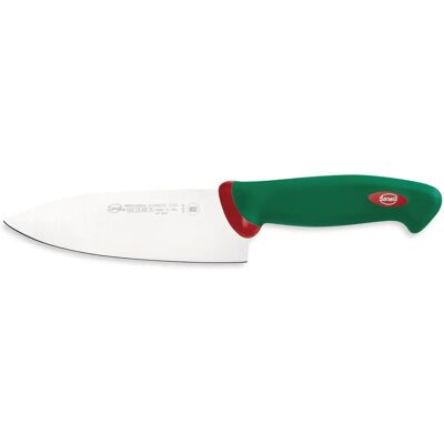 Sanelli Groen/ Rood Deba Mes 16cm - Professioneel Keukengerei Sanelli Groen/ Rood Deba Mes 16cm - Professioneel Keukengerei