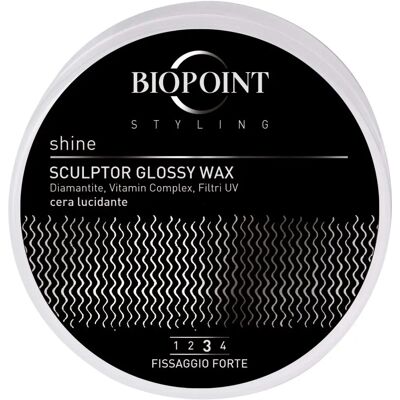 Cera per capelli Biopoint - Fissaggio forte, finitura lucida Cera per capelli Biopoint - Fissaggio forte, finitura lucida