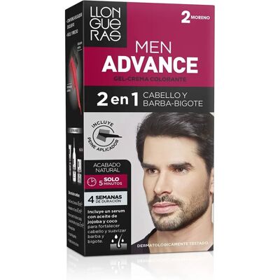 Llongueras Men Advance Modèle 02 Noir Semi-permanent - Crème Colorante - Publicité Llongueras Men Advance Modèle 02 Noir Semi-permanent - Crème Colorante - Publicité