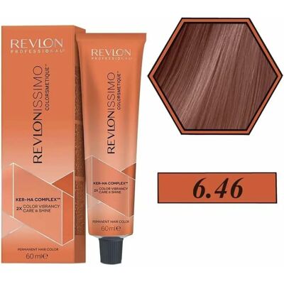 Revlon Revlonissimo Colorsmetique 6.46 Loiro Vermelho Cobre Escuro - Tinta para cabelo Revlon Revlonissimo Colorsmetique 6.46 Loiro Vermelho Cobre Escuro - Tinta para cabelo