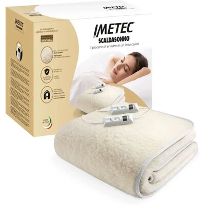 Imetec 6015Q Tapis de matelas électrique - Deux températures, système de sécurité - Publicité Imetec 6015Q Tapis de matelas électrique - Deux températures, système de sécurité - Publicité