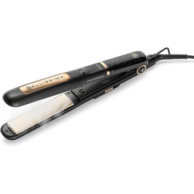 Placă de păr cu abur Bellissima Negru & Auriu Ceramic & Keratin Placă de păr cu abur Bellissima Negru & Auriu Ceramic & Keratin