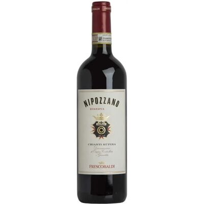 Frescobaldi Nipozzano Chianti Rufina Riserva - Vin Rouge - Publicité Frescobaldi Nipozzano Chianti Rufina Riserva - Vin Rouge - Publicité