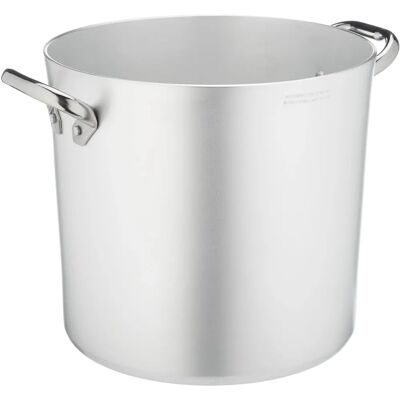 Casserole Haute Agnelli - 16L - Acier inoxydable, Argent - Aluminium durable Casserole Haute Agnelli - 16L - Acier inoxydable, Argent - Aluminium durable