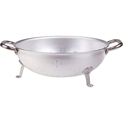 Égouttoir en Aluminium Pentole Agnelli - 3mm, 3 Pieds, 2 Poignées Égouttoir en Aluminium Pentole Agnelli - 3mm, 3 Pieds, 2 Poignées