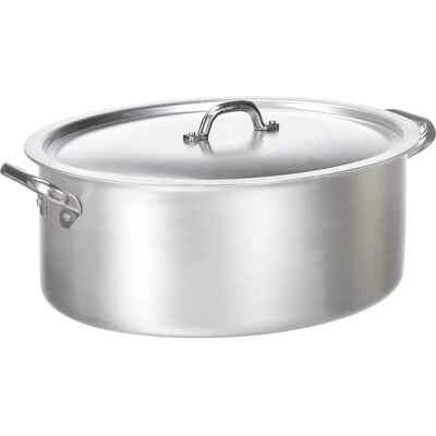 Agnelli Casserole Ovale en Aluminium 3mm avec Couvercle - Ustensiles de Cuisine Agnelli Casserole Ovale en Aluminium 3mm avec Couvercle - Ustensiles de Cuisine
