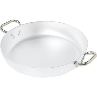 Poêle en aluminium Agnelli - 36cm, 5mm, Argent/Noir Poêle en aluminium Agnelli - 36cm, 5mm, Argent/Noir