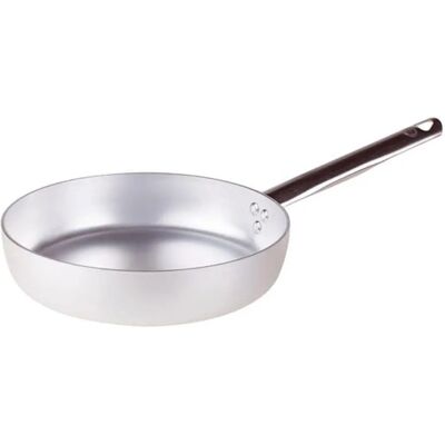 Padella in alluminio Agnelli - 40cm, 3mm, manico acciaio Padella in alluminio Agnelli - 40cm, 3mm, manico acciaio