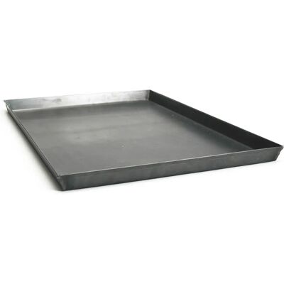 Plaque de cuisson rectangulaire Agnelli - 60x40 cm - Métal robuste Plaque de cuisson rectangulaire Agnelli - 60x40 cm - Métal robuste