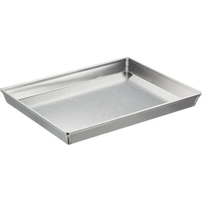 Agnelli Plaque de cuisson rectangulaire en aluminium - 30x23x3cm Agnelli Plaque de cuisson rectangulaire en aluminium - 30x23x3cm