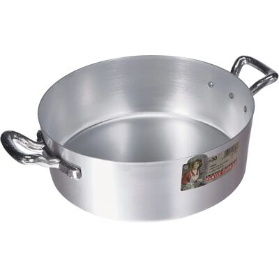 Agnelli Casserole Basse 30cm avec Manilles - Ustensiles de Cuisine Agnelli Casserole Basse 30cm avec Manilles - Ustensiles de Cuisine