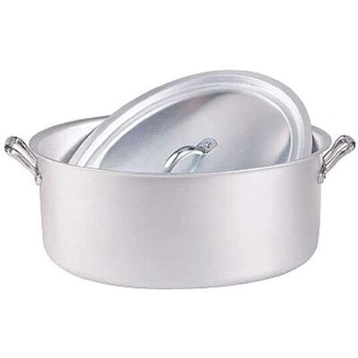Casserole ovale en aluminium mat d'Agnelli - 34cm - Ustensiles de cuisine Casserole ovale en aluminium mat d'Agnelli - 34cm - Ustensiles de cuisine