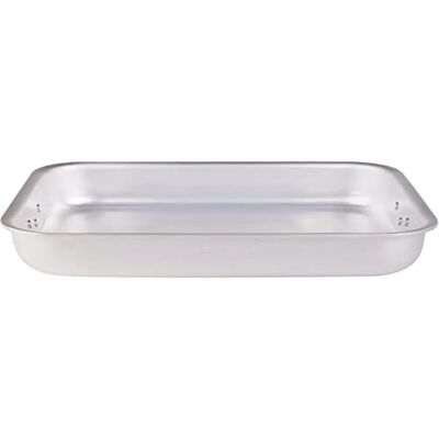 Pentole Agnelli Rostiera Alluminio 5mm - 50x33 cm - Padella Pentole Agnelli Rostiera Alluminio 5mm - 50x33 cm - Padella