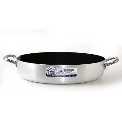 Casserole Basse Platinum Agnelli - Antiadhésive, 45cm, Four Casserole Basse Platinum Agnelli - Antiadhésive, 45cm, Four