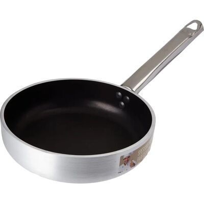 Sartén de aluminio Platinum Agnelli - 20cm, Antiadherente, Plata/Negro Sartén de aluminio Platinum Agnelli - 20cm, Antiadherente, Plata/Negro