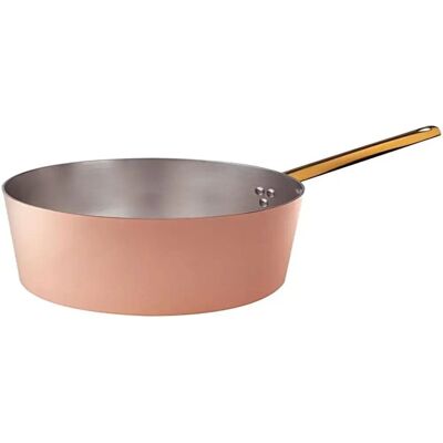 Casserole en cuivre Agnelli - Finition martelée, 18cm Casserole en cuivre Agnelli - Finition martelée, 18cm