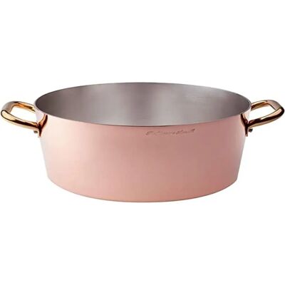 Agnelli Casseruola in rame fatta a mano - manici in ottone - 36cm - 19L - Pentole Agnelli Casseruola in rame fatta a mano - manici in ottone - 36cm - 19L - Pentole