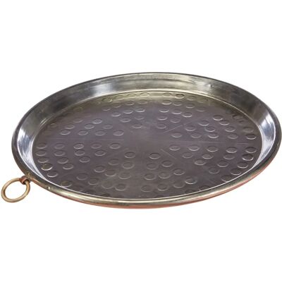 Plat en Cuivre Agnelli - 30cm - Convient pour cuisson à température moyenne Plat en Cuivre Agnelli - 30cm - Convient pour cuisson à température moyenne