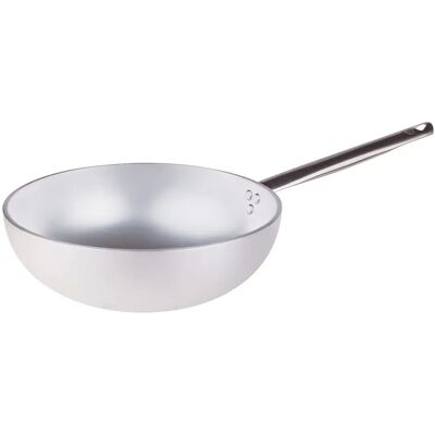 Agnelli Wok en Aluminium 32cm - Polyvalent, Compatible induction Agnelli Wok en Aluminium 32cm - Polyvalent, Compatible induction