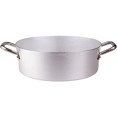 Agnelli Casserole en Aluminium 20cm - 2 Poignées - Haute Pureté Agnelli Casserole en Aluminium 20cm - 2 Poignées - Haute Pureté