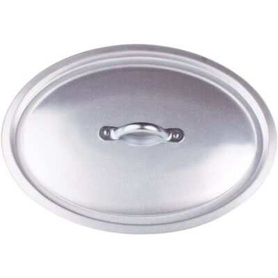Agnelli Oval Aluminum Lid - 30cm - 3mm - Cookware Agnelli Oval Aluminum Lid - 30cm - 3mm - Cookware