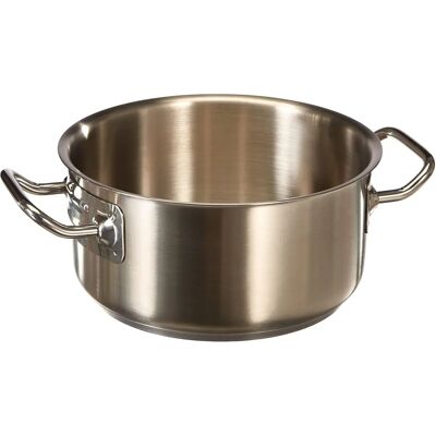 Casserole en acier inoxydable induction Agnelli - 20cm, 9cm de haut Casserole en acier inoxydable induction Agnelli - 20cm, 9cm de haut