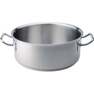 Pentole Agnelli 45cm Rostfritt Stål Induktion Låg Kastrull Pentole Agnelli 45cm Rostfritt Stål Induktion Låg Kastrull