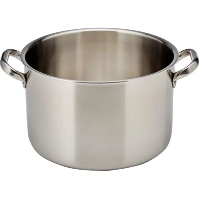 Pentola Alta Agnelli 24cm Alluminio-Inox - Compatibile induzione Pentola Alta Agnelli 24cm Alluminio-Inox - Compatibile induzione