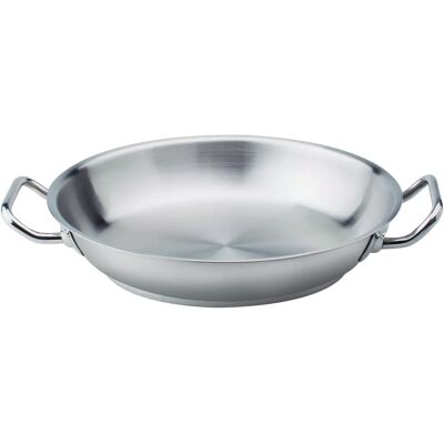 Poêle en acier inoxydable Agnelli pour induction - 28cm, 5,2cm de haut - 3L Poêle en acier inoxydable Agnelli pour induction - 28cm, 5,2cm de haut - 3L