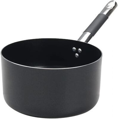 Agnelli AlBlack 24cm Antihaft-Aluminium-Saucepan mit Griff Agnelli AlBlack 24cm Antihaft-Aluminium-Saucepan mit Griff