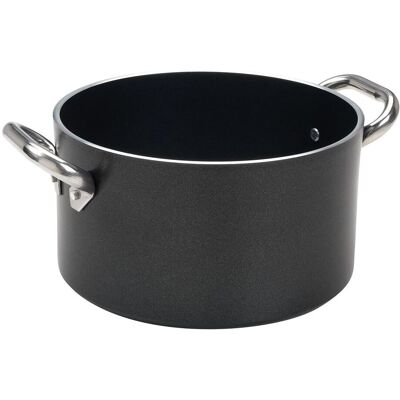Pentole Agnelli - AlBlack Casseruola Alta - 28 cm - 5 mm - Casseruola Pentole Agnelli - AlBlack Casseruola Alta - 28 cm - 5 mm - Casseruola