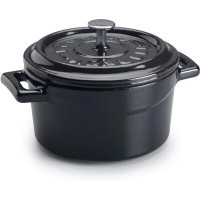 Agnelli Gusseisen-Kasserolle - 10cm Schwarz - Kochgeschirr Agnelli Gusseisen-Kasserolle - 10cm Schwarz - Kochgeschirr